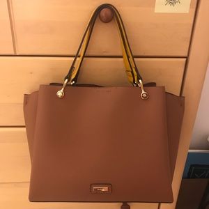 Tan Faux Leather Aldo Shoulder Bag